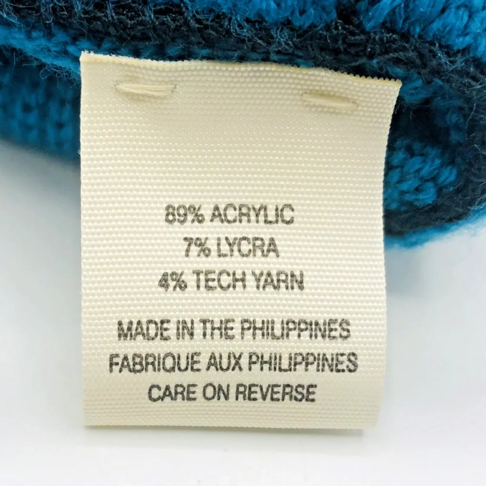 Verloop Color Block Touchscreen Gloves Mittens Green Blue Black Color OS